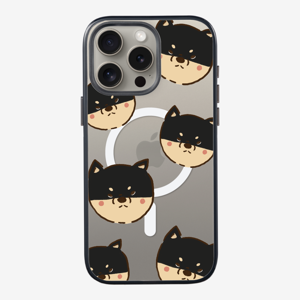 Black Shiba Wonderland Phone Case