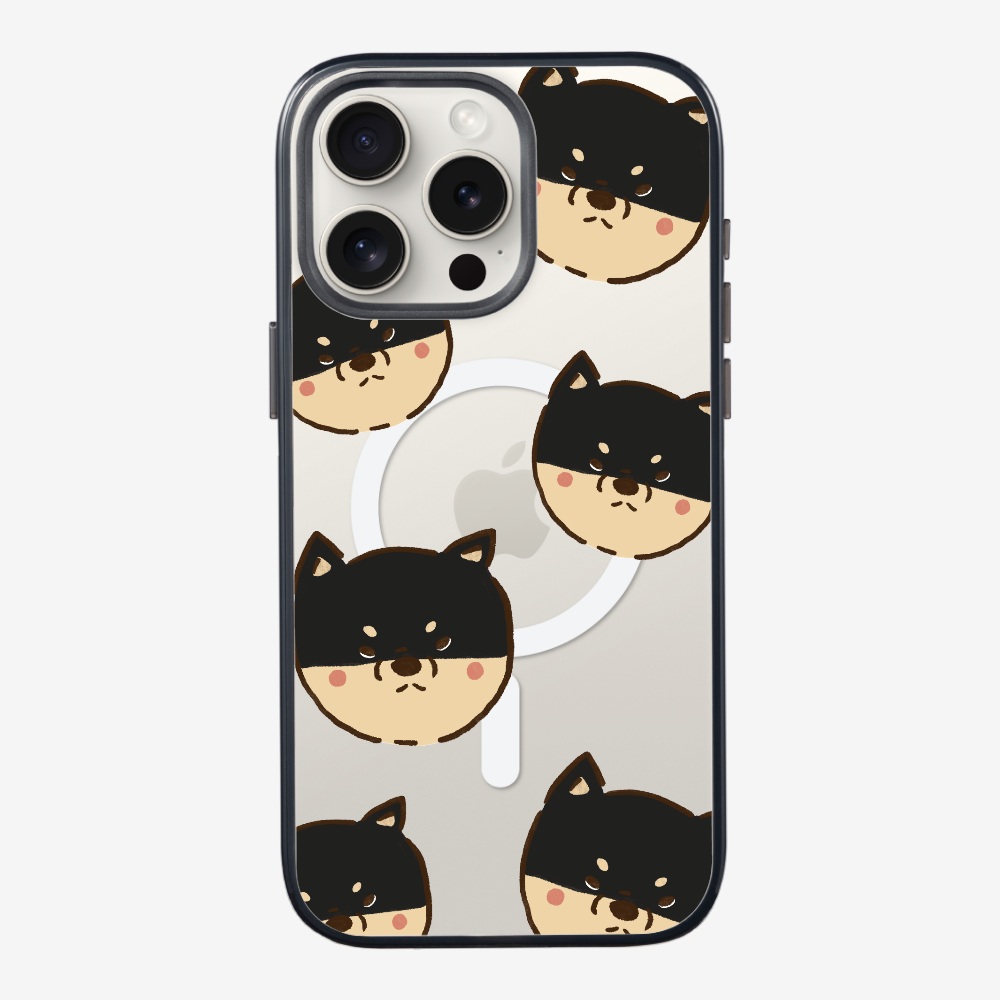 Black Shiba Wonderland Phone Case