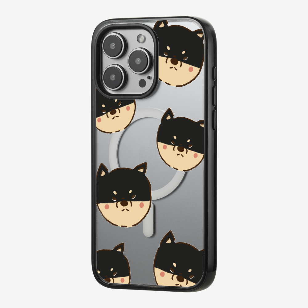 Black Shiba Wonderland Phone Case
