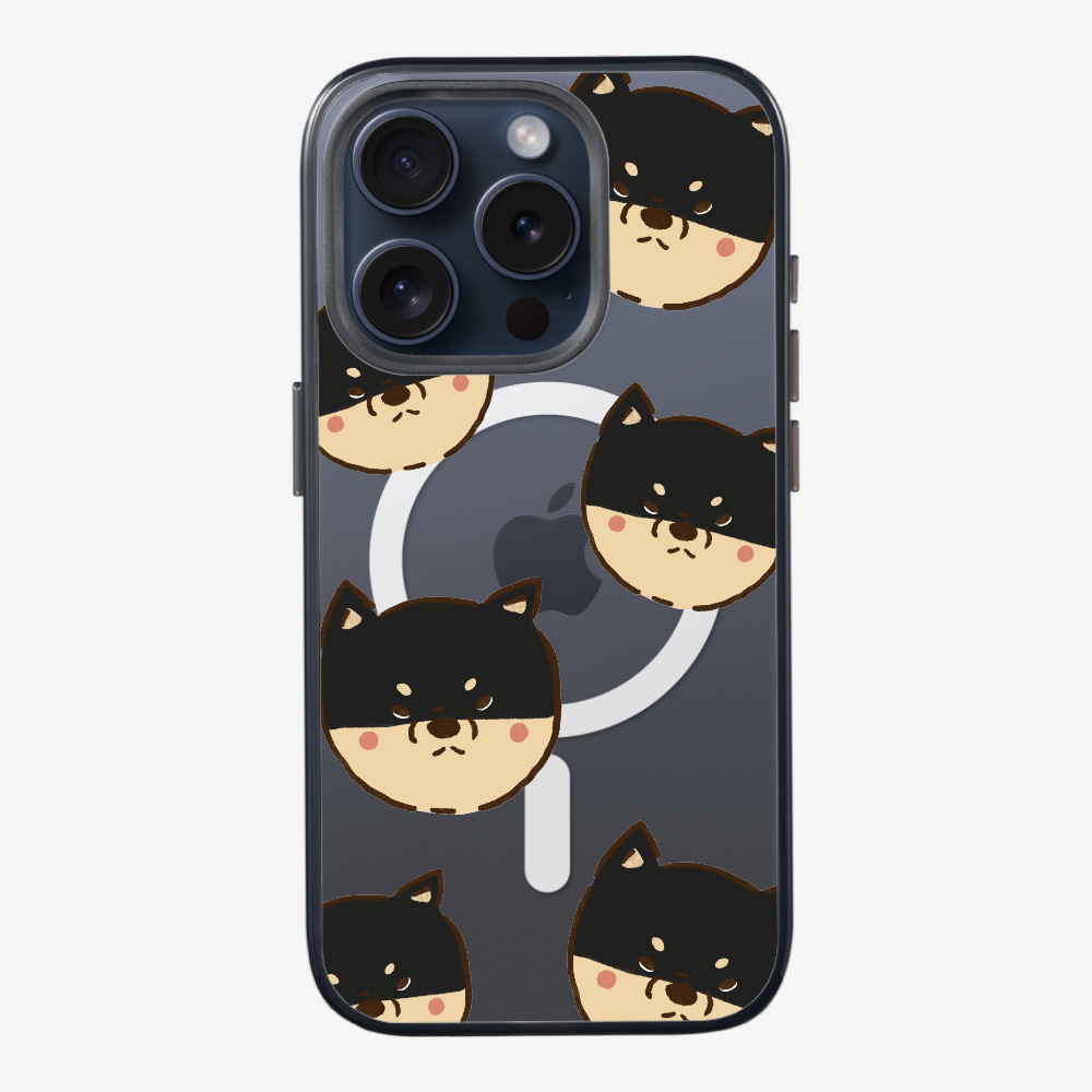 Black Shiba Wonderland Phone Case