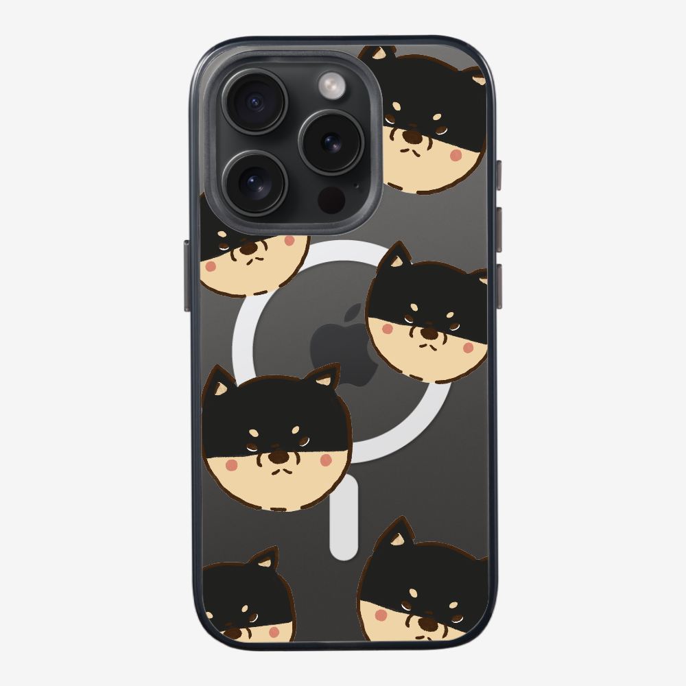 Black Shiba Wonderland Phone Case