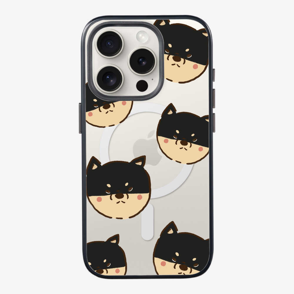Black Shiba Wonderland Phone Case