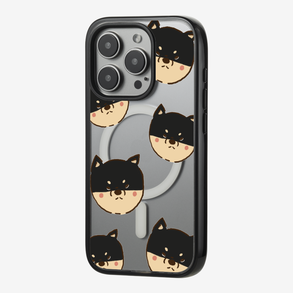 Black Shiba Wonderland Phone Case