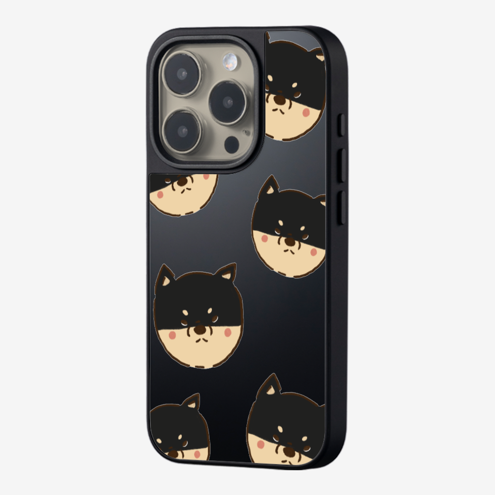 Black Shiba Wonderland Phone Case