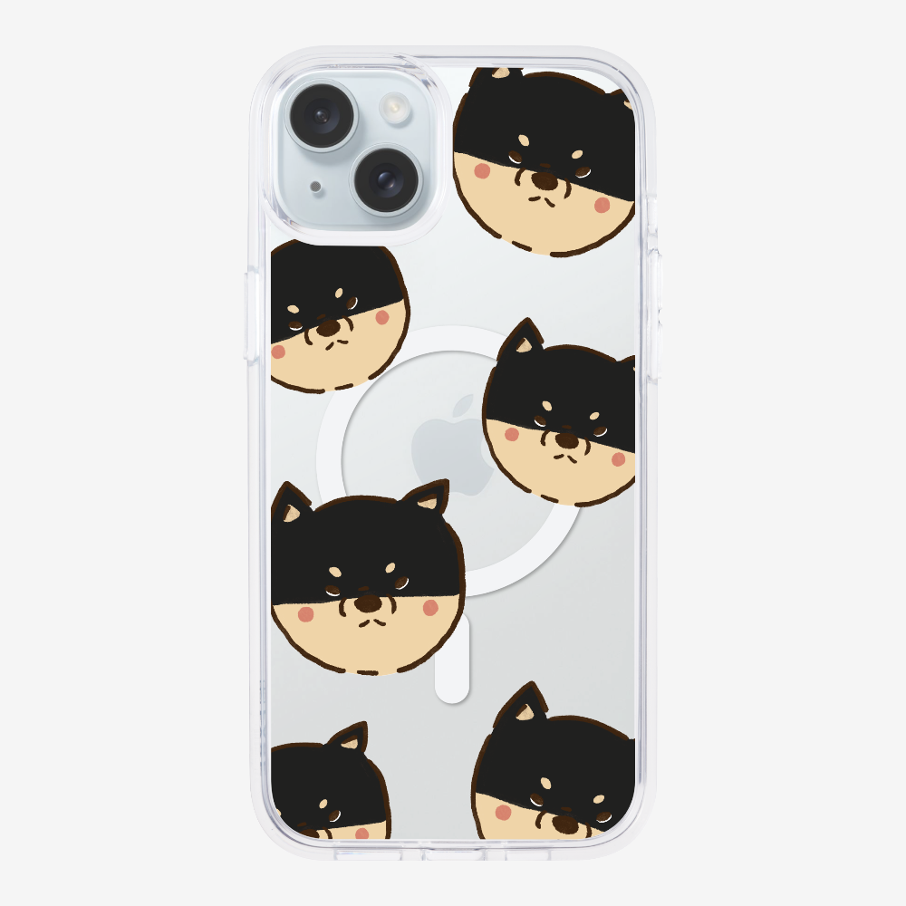 Black Shiba Wonderland Phone Case