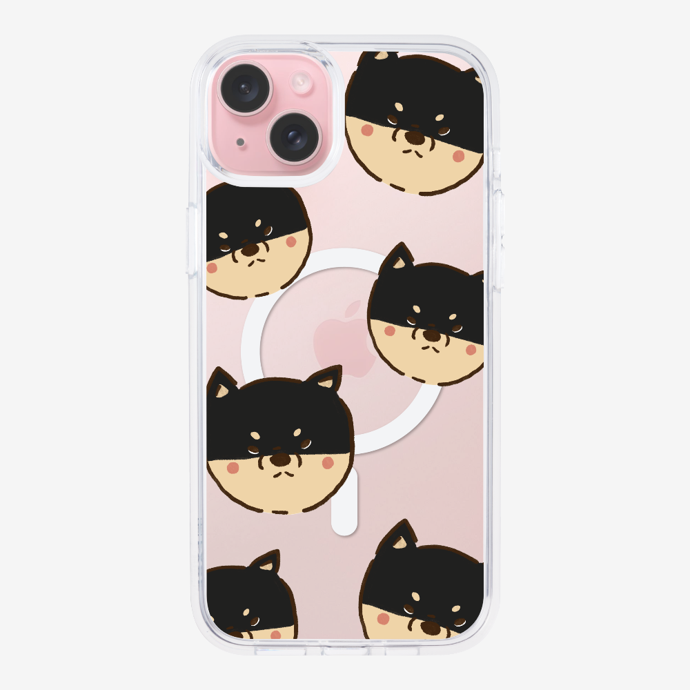 Black Shiba Wonderland Phone Case