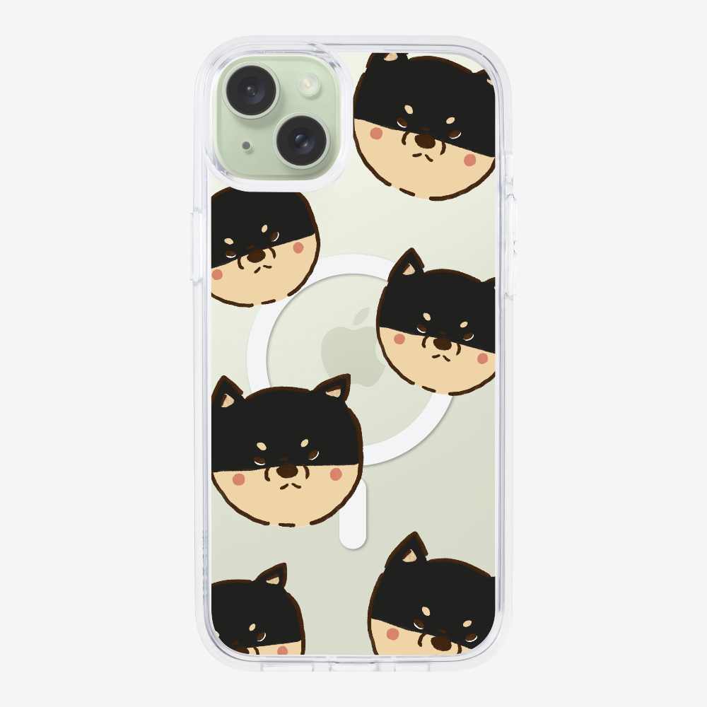Black Shiba Wonderland Phone Case