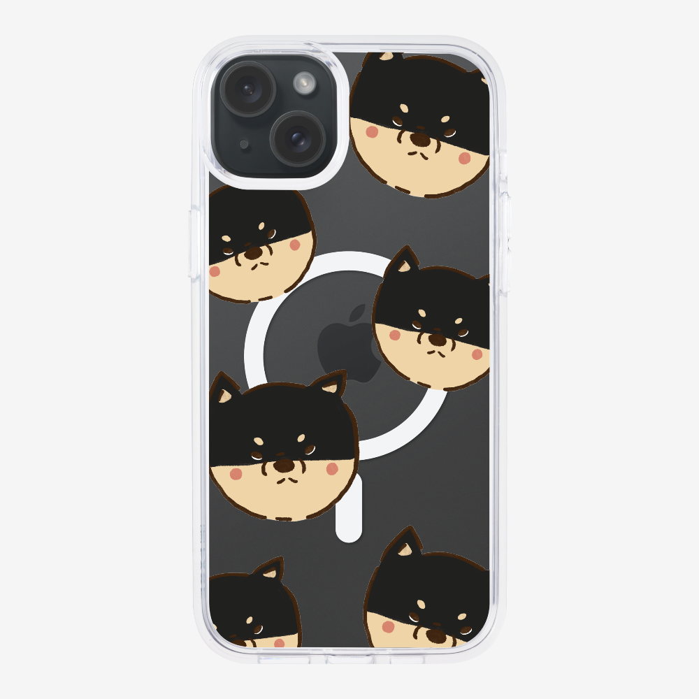 Black Shiba Wonderland Phone Case