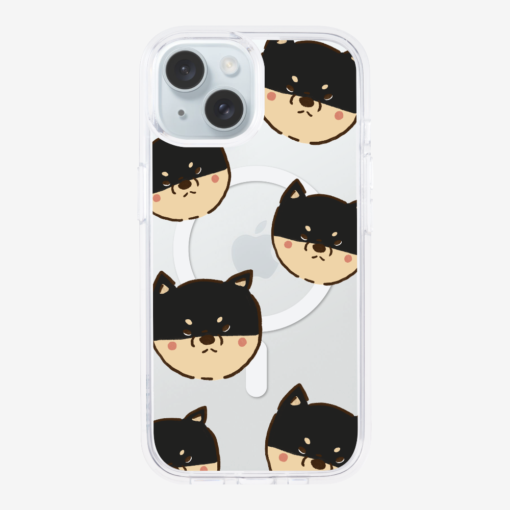 Black Shiba Wonderland Phone Case
