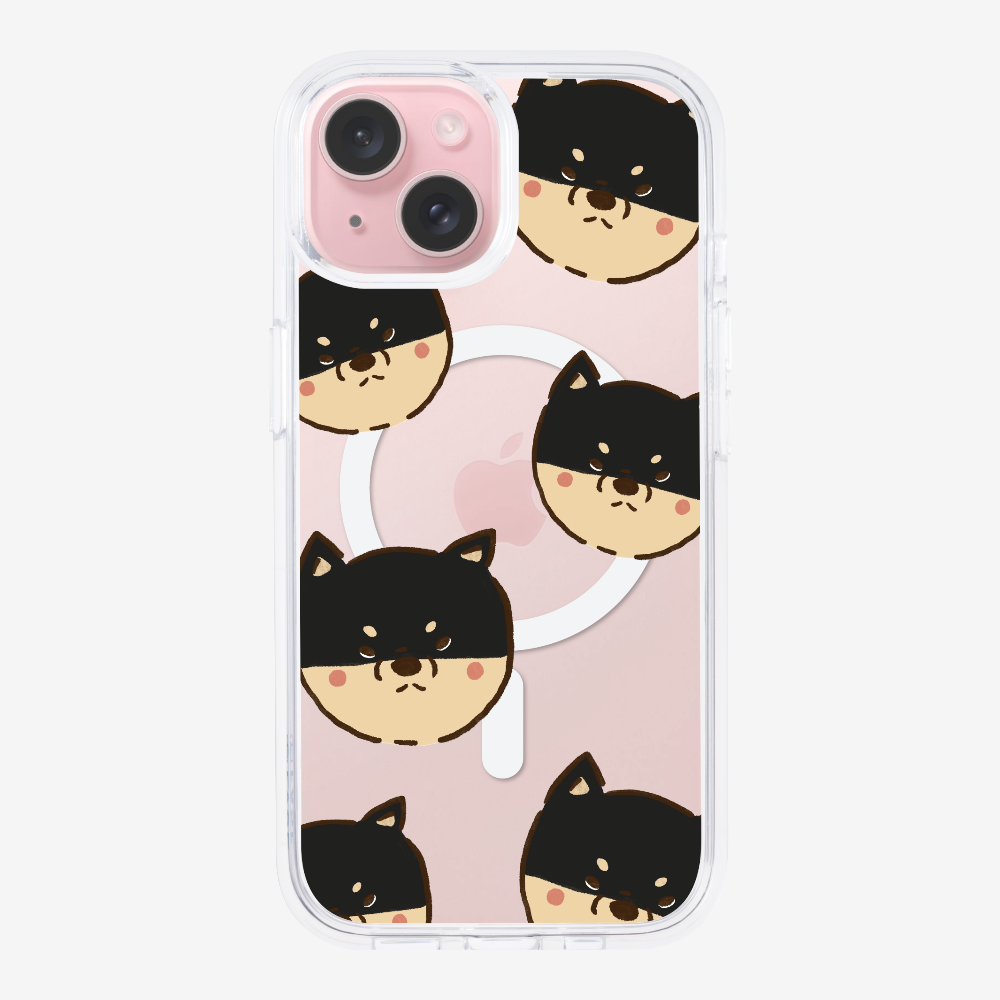 Black Shiba Wonderland Phone Case