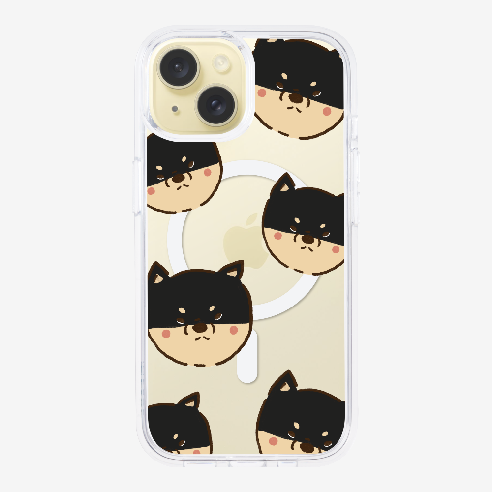 Black Shiba Wonderland Phone Case