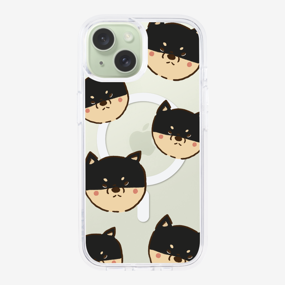 Black Shiba Wonderland Phone Case