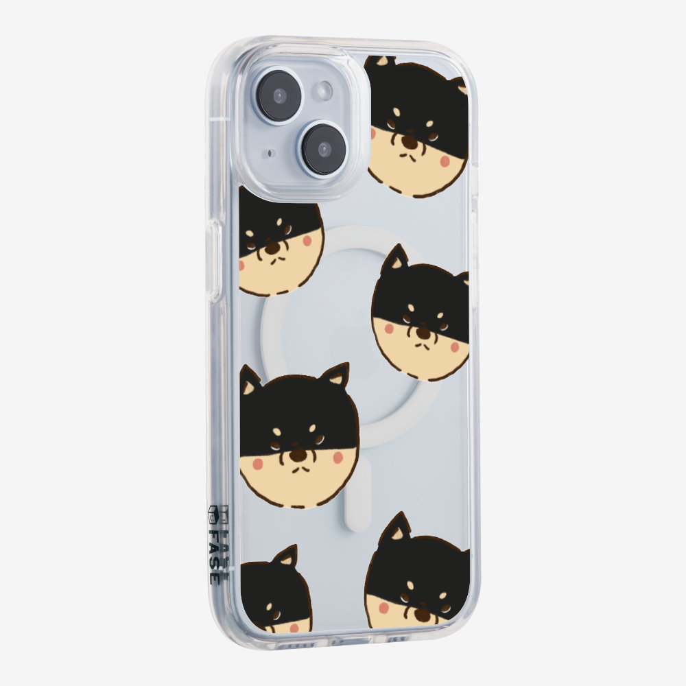 Black Shiba Wonderland Phone Case
