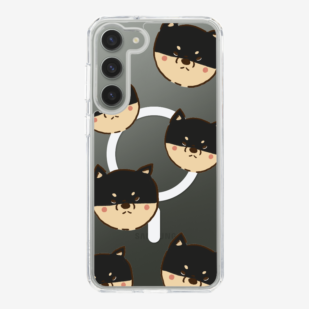 Black Shiba Wonderland Phone Case