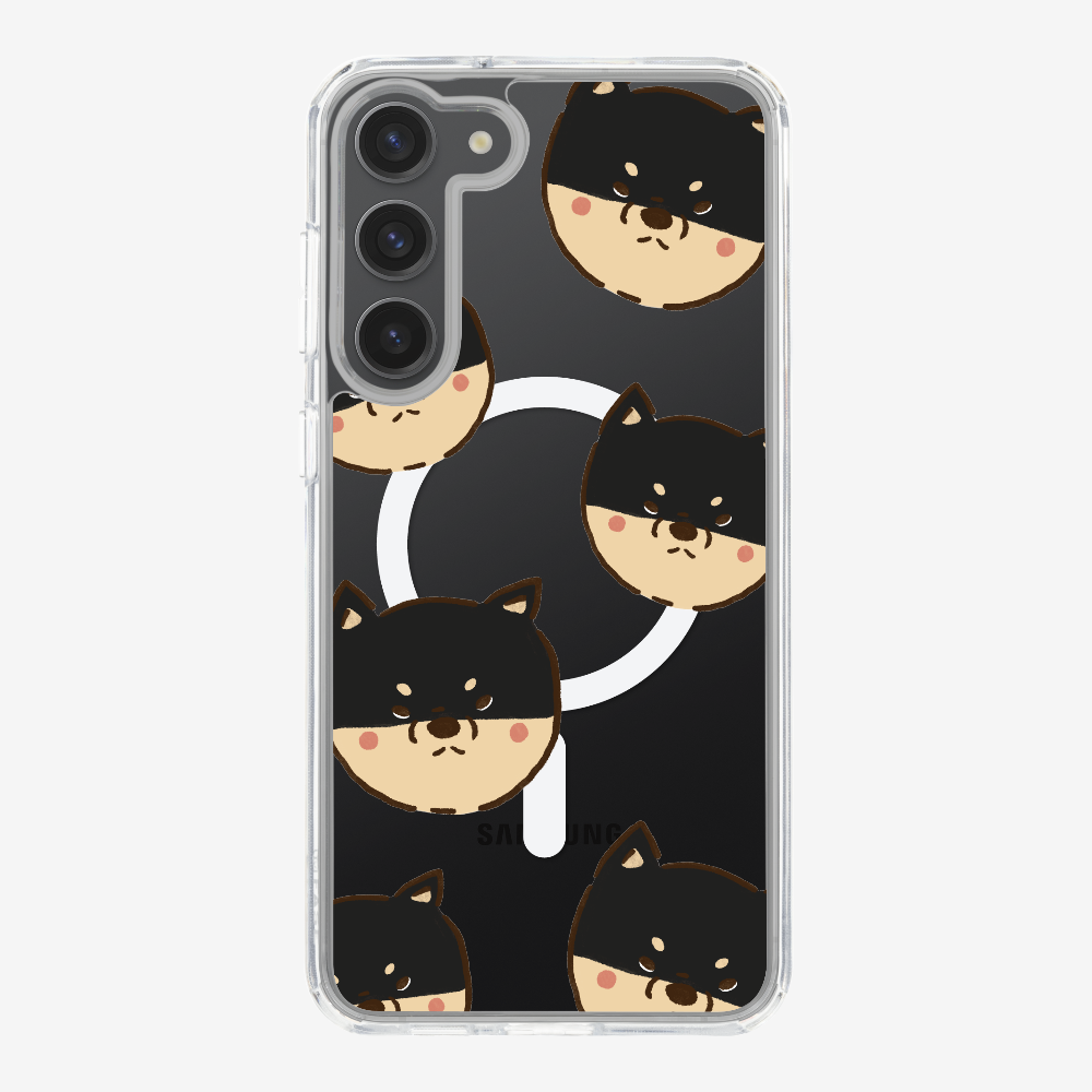 Black Shiba Wonderland Phone Case