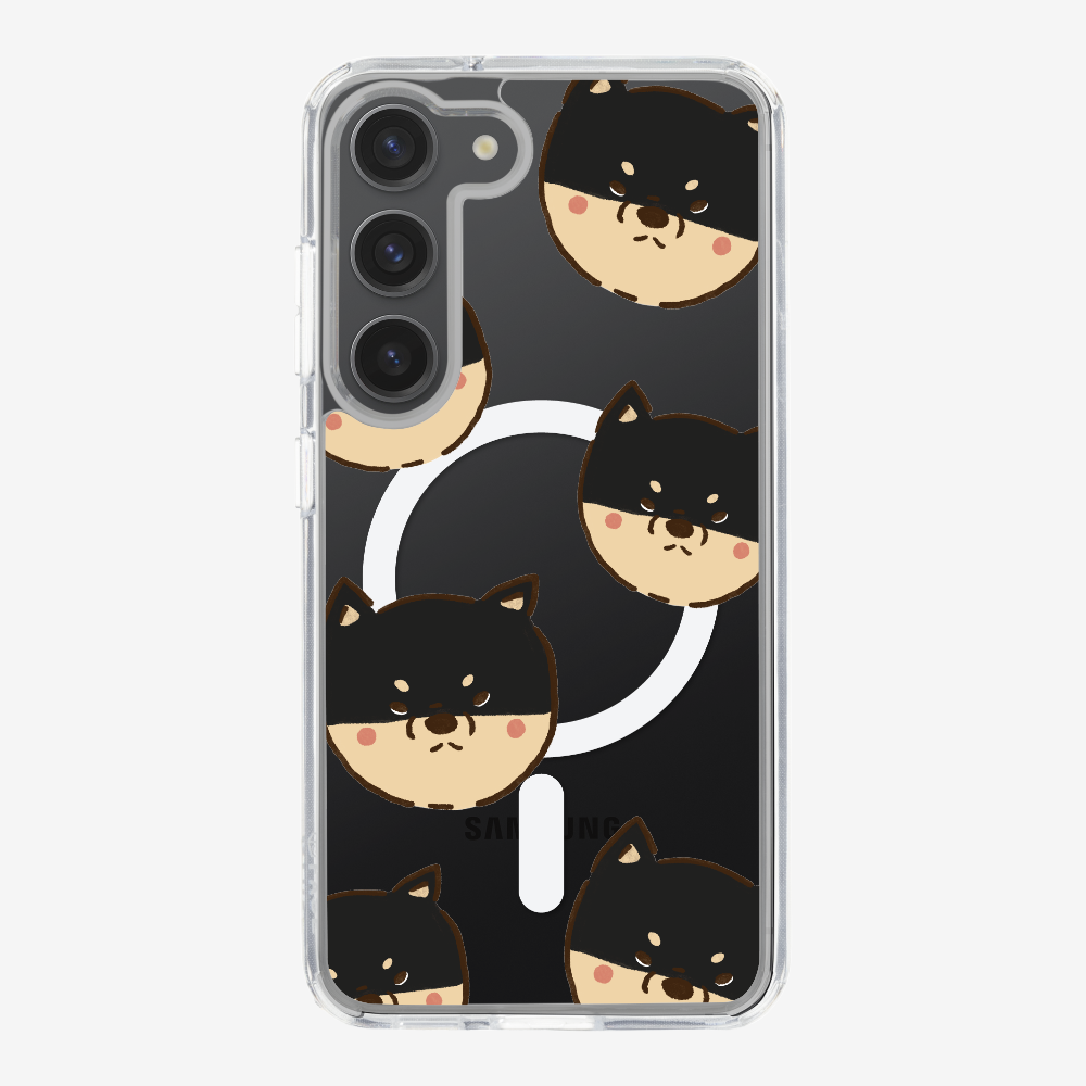 Black Shiba Wonderland Phone Case