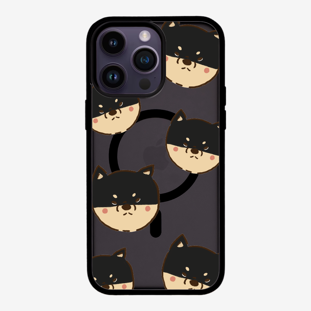 Black Shiba Wonderland Phone Case