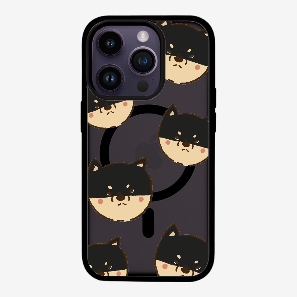Black Shiba Wonderland Phone Case