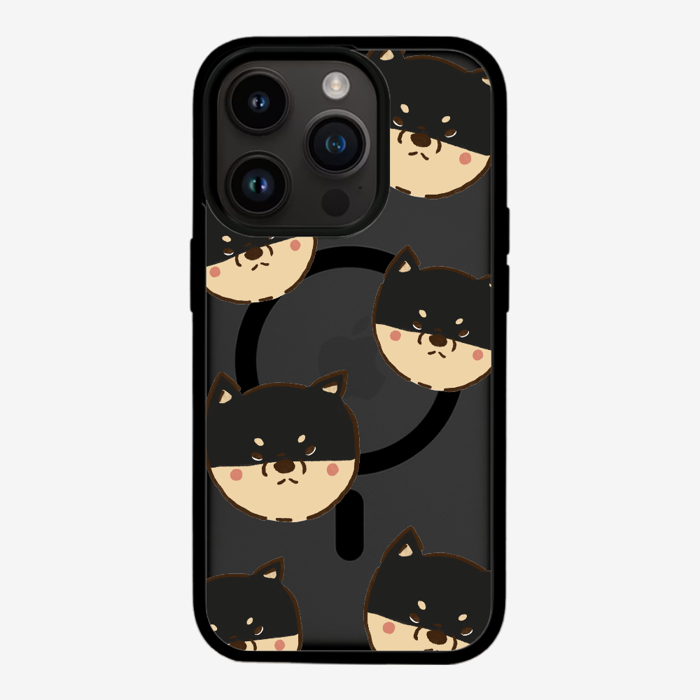 Black Shiba Wonderland Phone Case