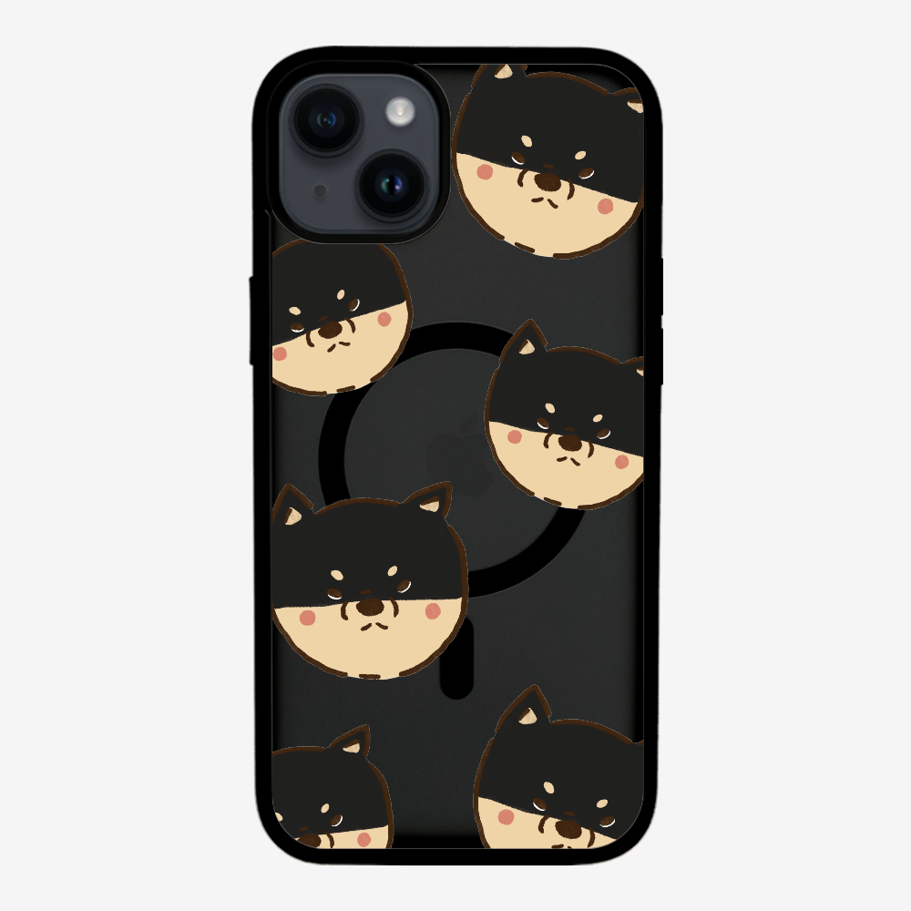 Black Shiba Wonderland Phone Case