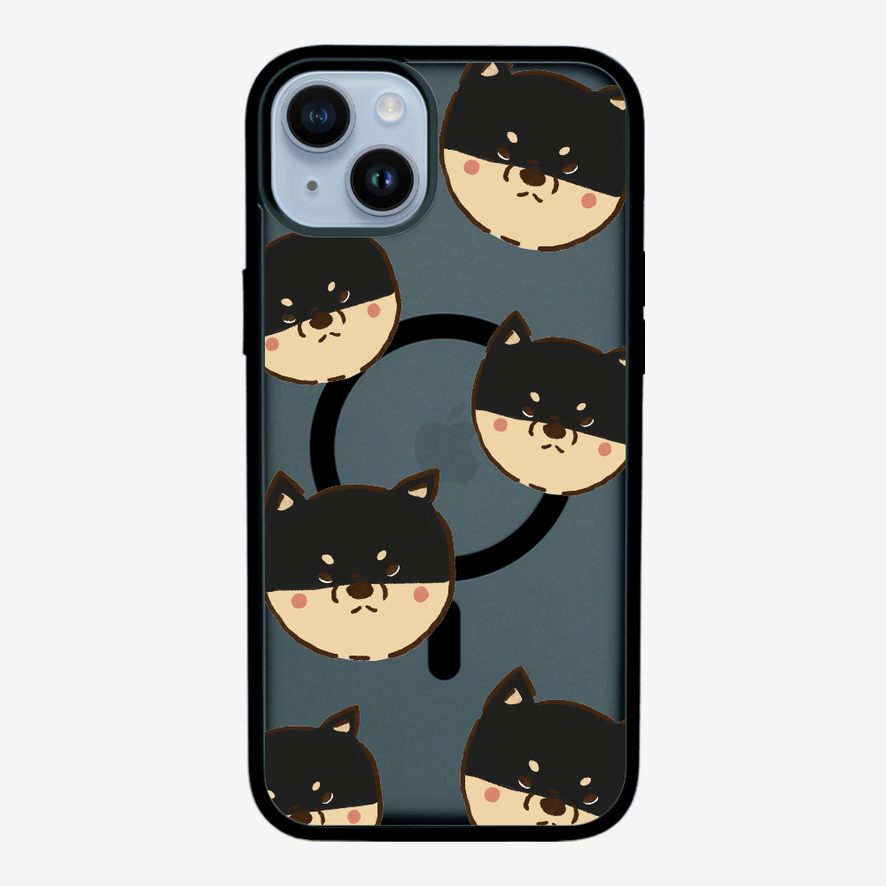 Black Shiba Wonderland Phone Case