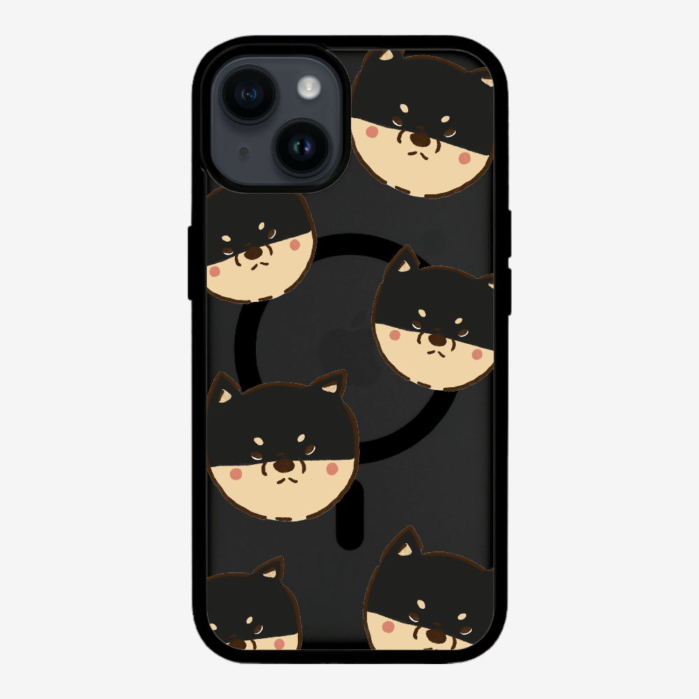 Black Shiba Wonderland Phone Case