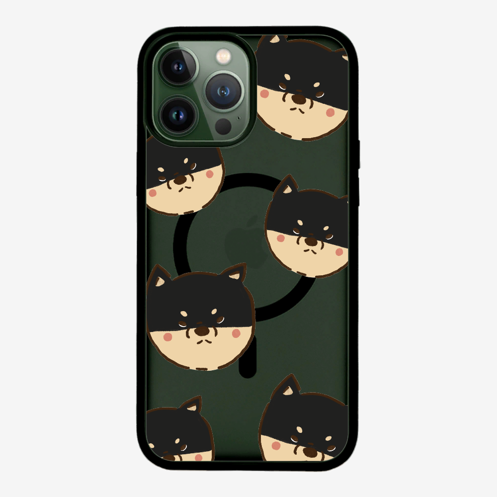 Black Shiba Wonderland Phone Case
