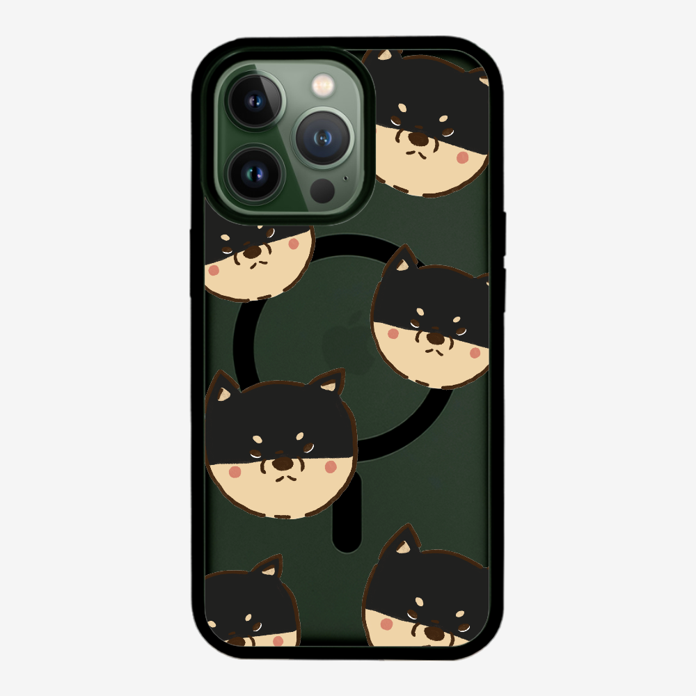 Black Shiba Wonderland Phone Case