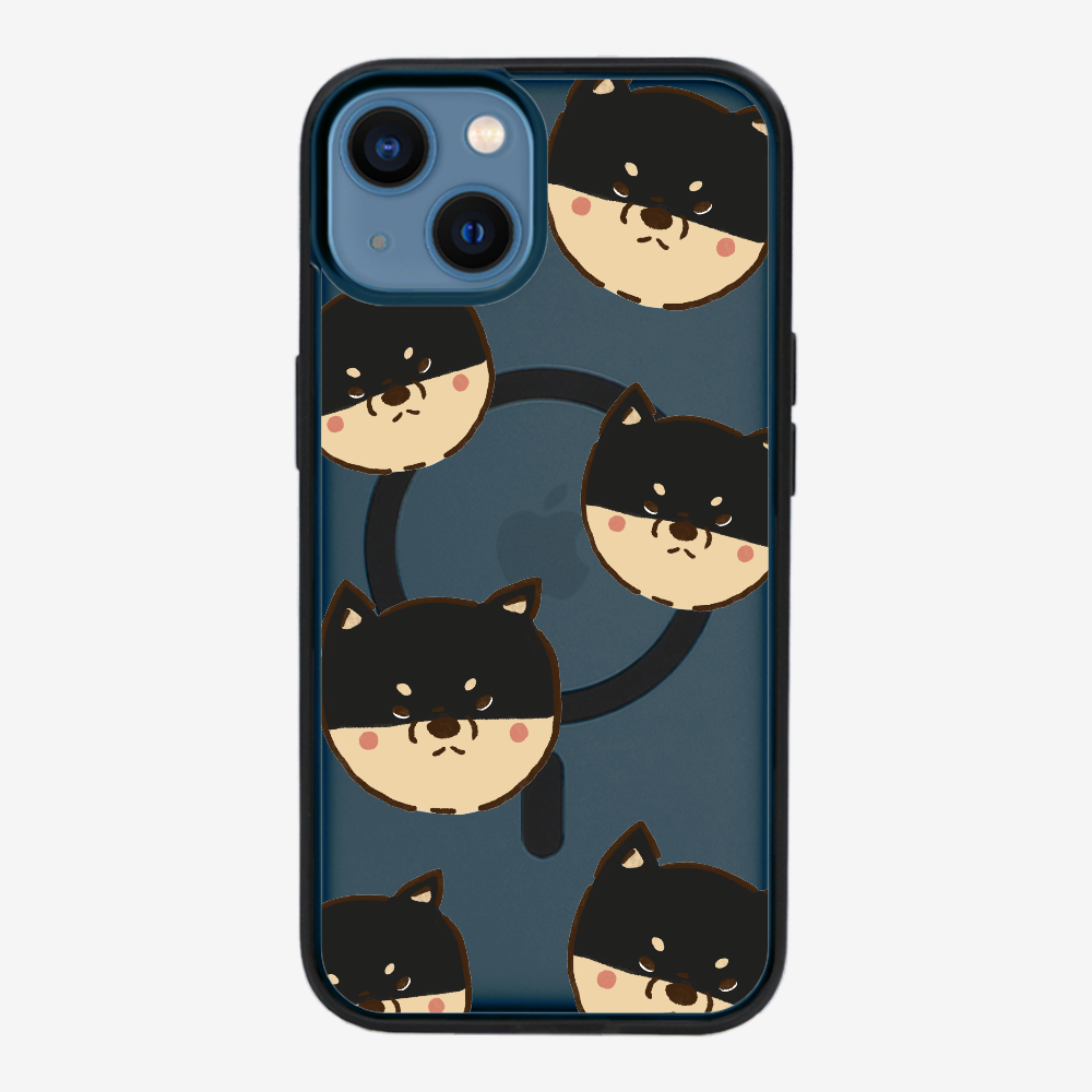 Black Shiba Wonderland Phone Case