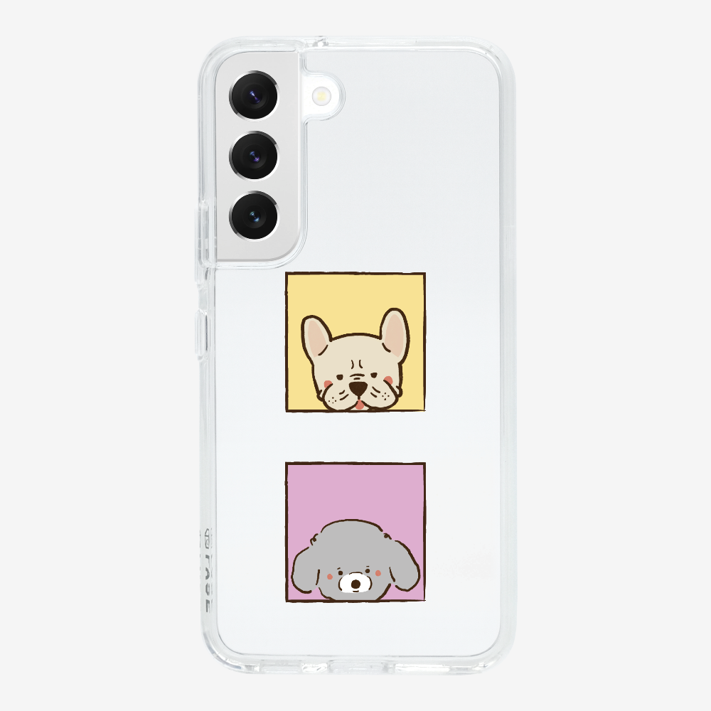 Bulldog and Poodle Phone Case