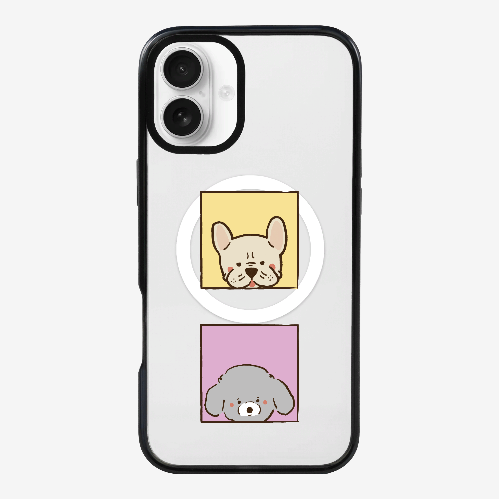 Bulldog and Poodle Phone Case