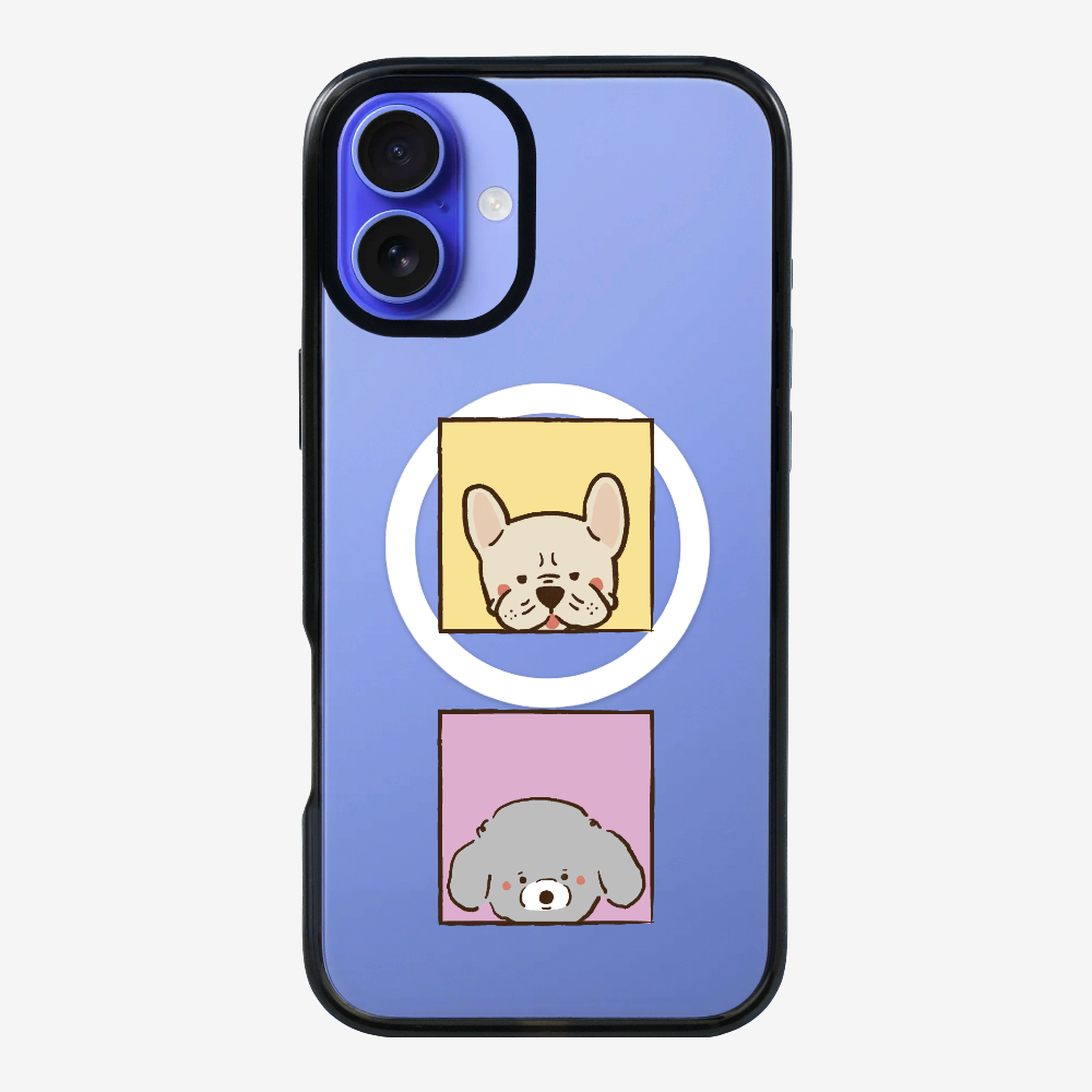 Bulldog and Poodle Phone Case