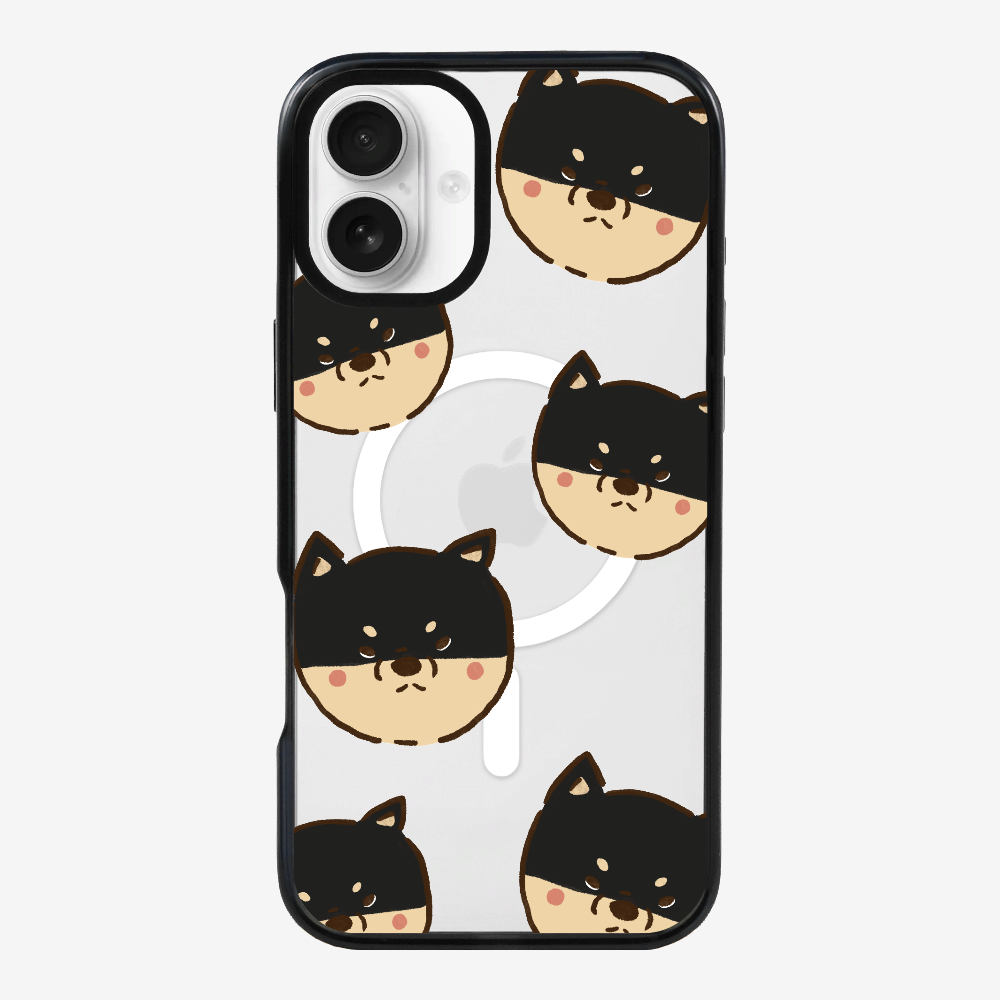Black Shiba Wonderland Phone Case