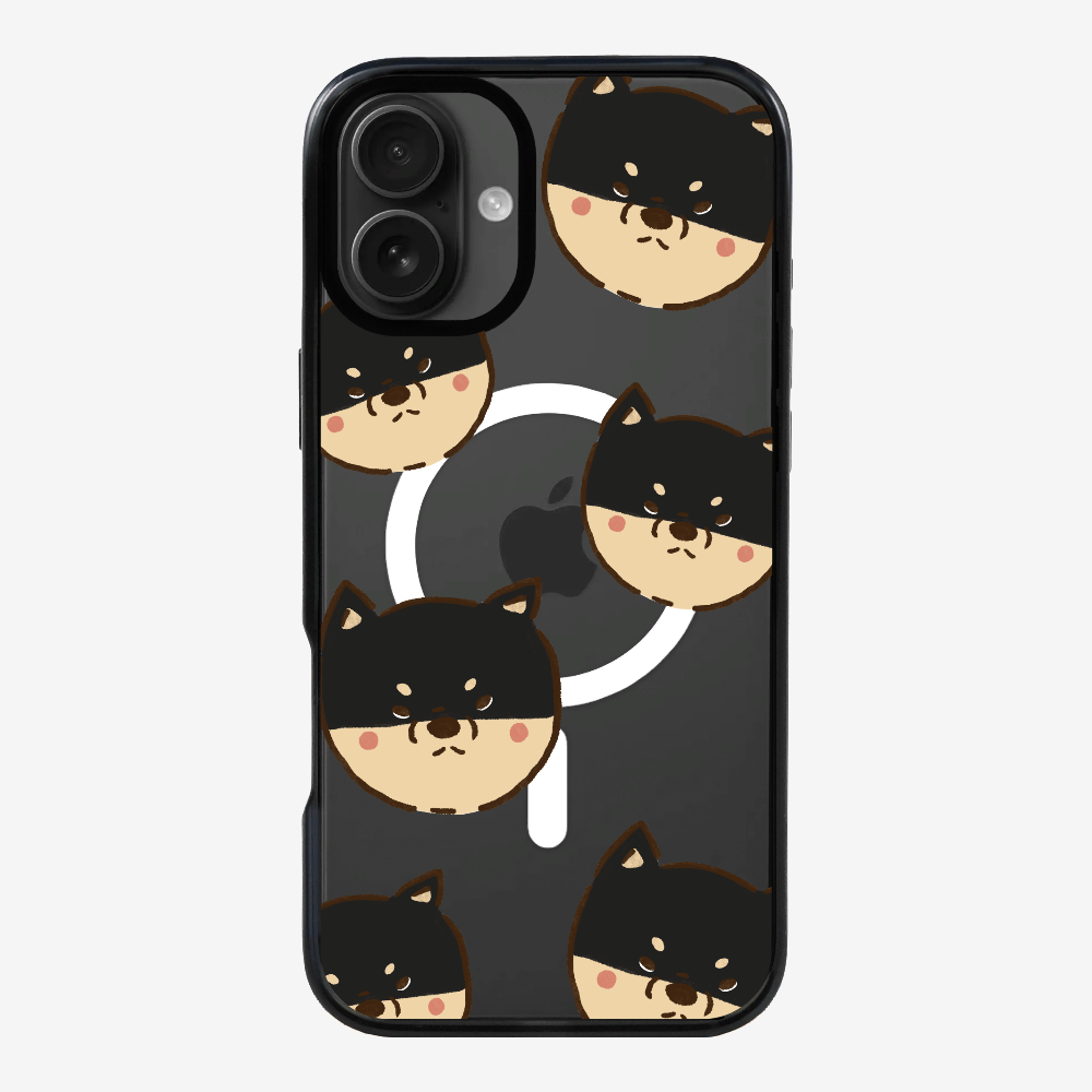 Black Shiba Wonderland Phone Case