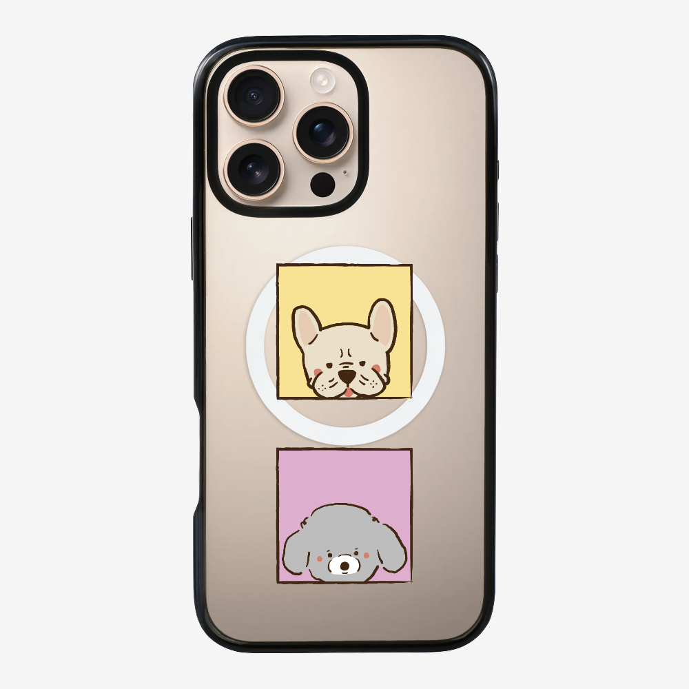 Bulldog and Poodle Phone Case