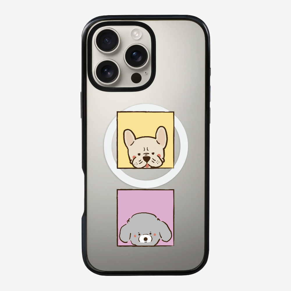 Bulldog and Poodle Phone Case