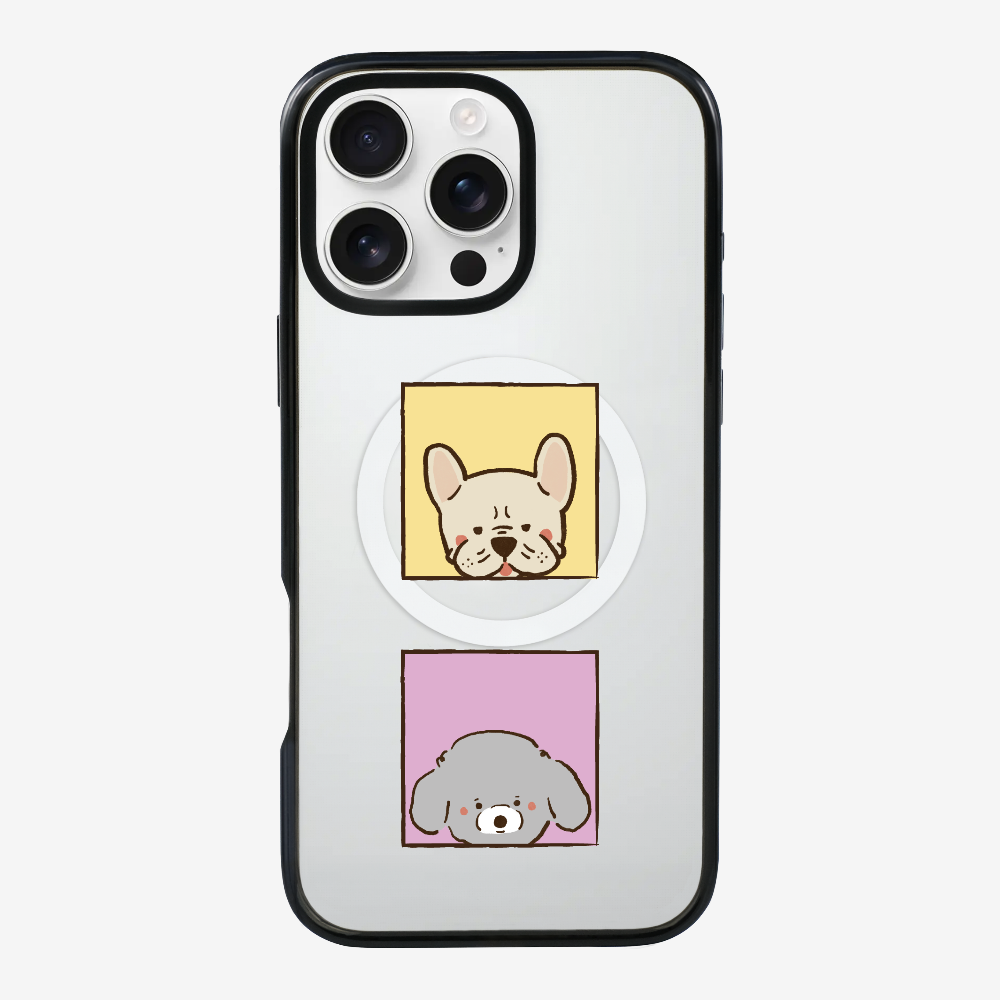 Bulldog and Poodle Phone Case