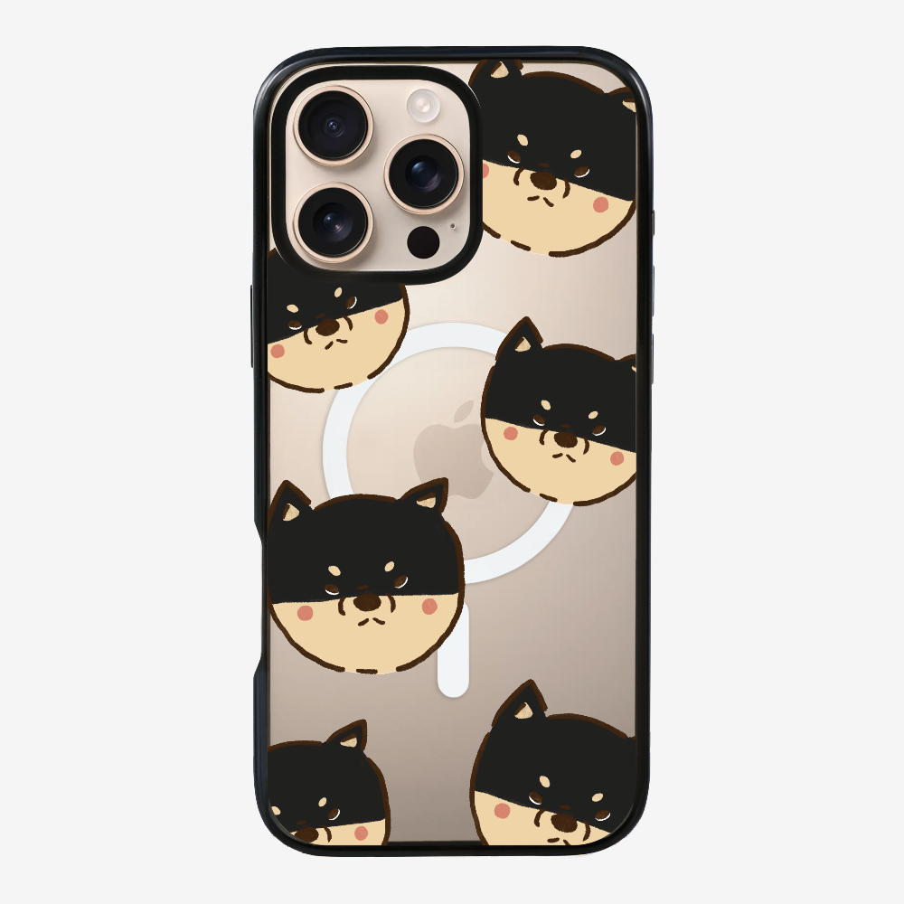 Black Shiba Wonderland Phone Case