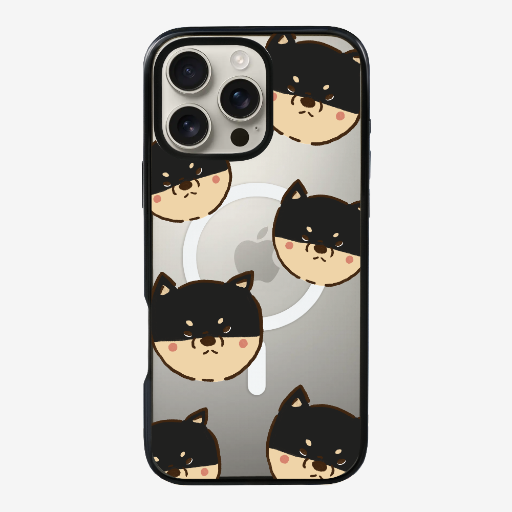 Black Shiba Wonderland Phone Case