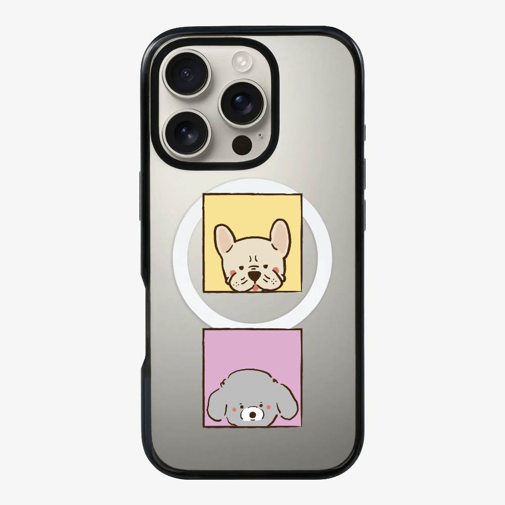 Bulldog and Poodle Phone Case