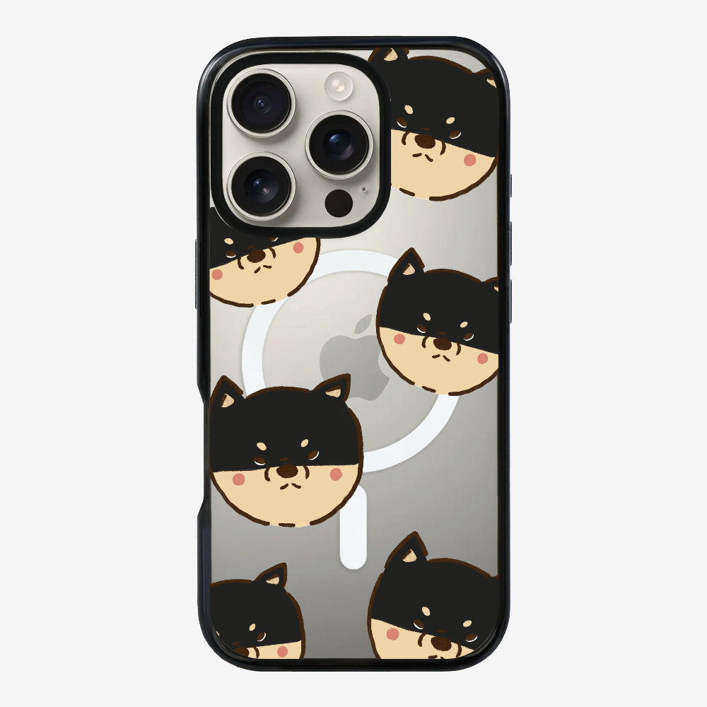 Black Shiba Wonderland Phone Case