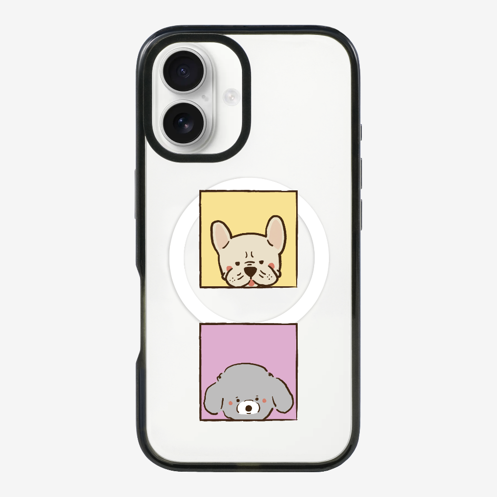 Bulldog and Poodle Phone Case