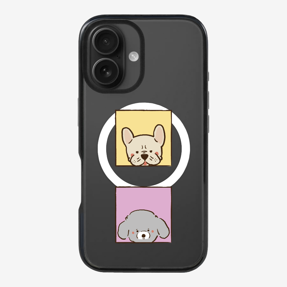 Bulldog and Poodle Phone Case