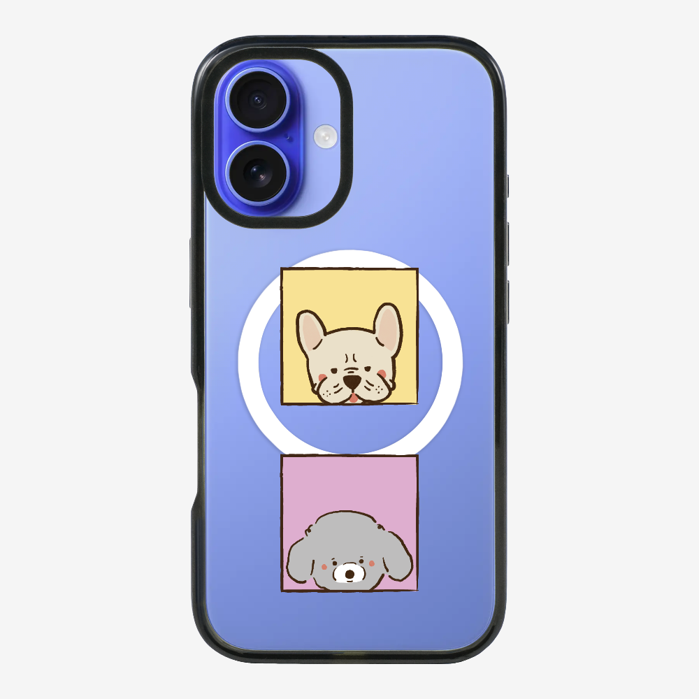 Bulldog and Poodle Phone Case