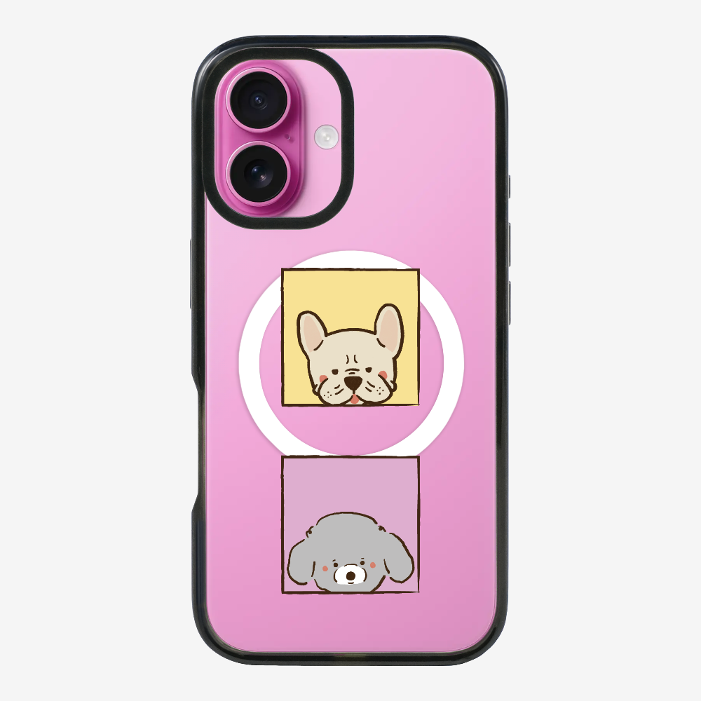 Bulldog and Poodle Phone Case