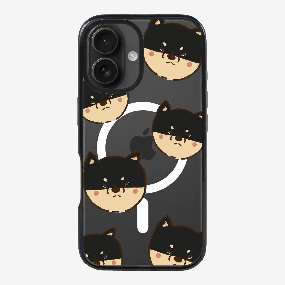 Black Shiba Wonderland Phone Case
