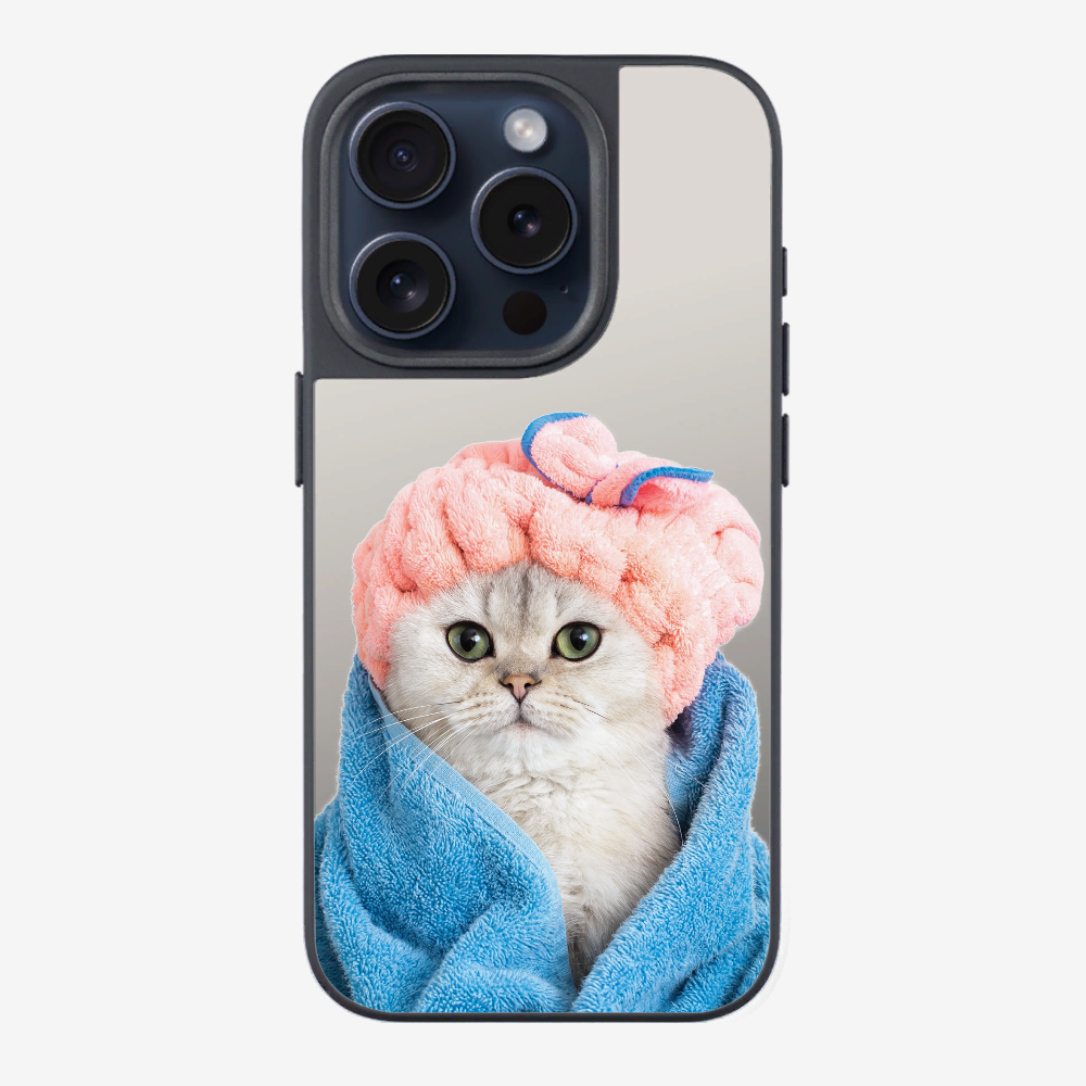 Cute White Kitten (Transparent) Phone Case