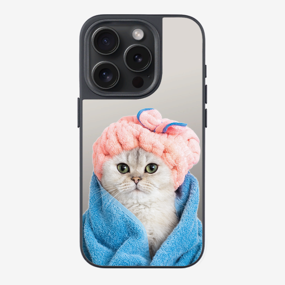 Cute White Kitten (Transparent) Phone Case