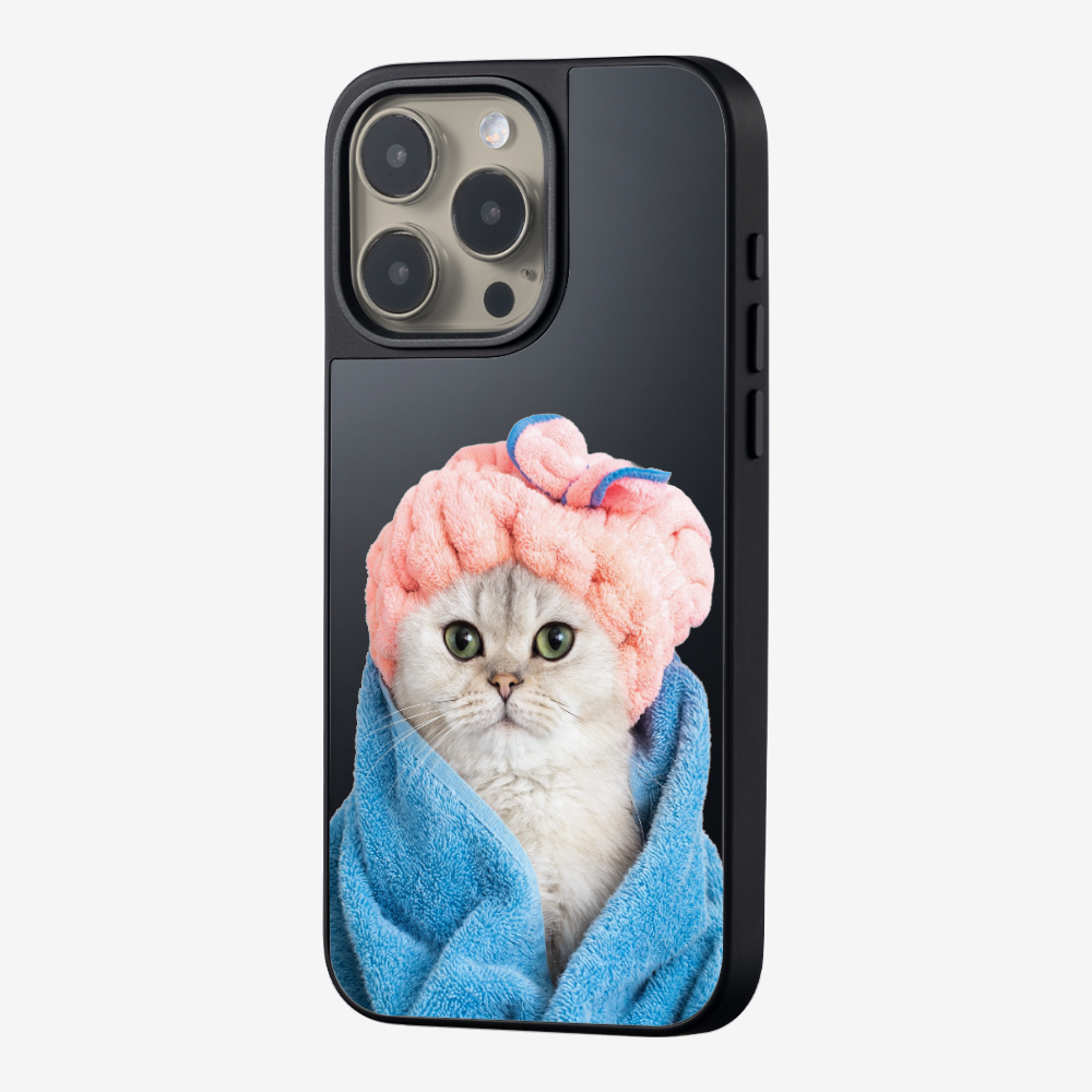 Cute White Kitten (Transparent) Phone Case
