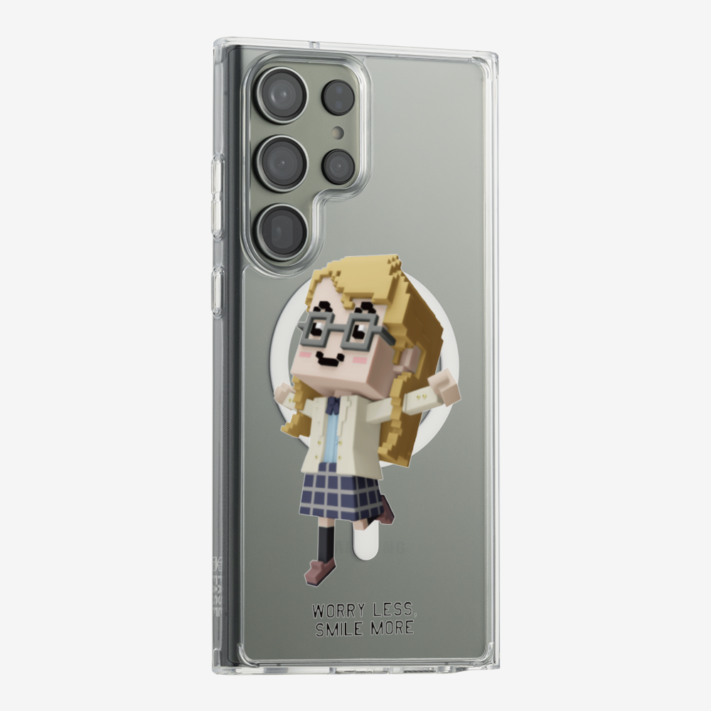 Worry Less, Smile More Phone Case